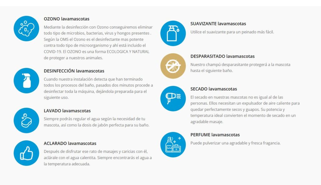 Lavadero de mascotas sencillo